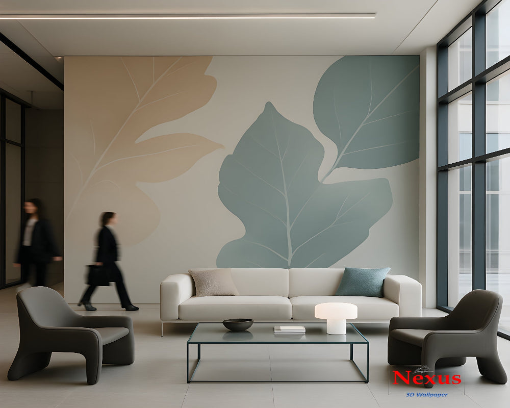 3D Wallpaper Falling Leaves SKU# WAL0737